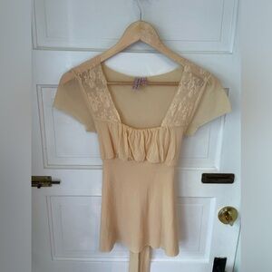 Anthropologie sweet pea gauze blouse - small